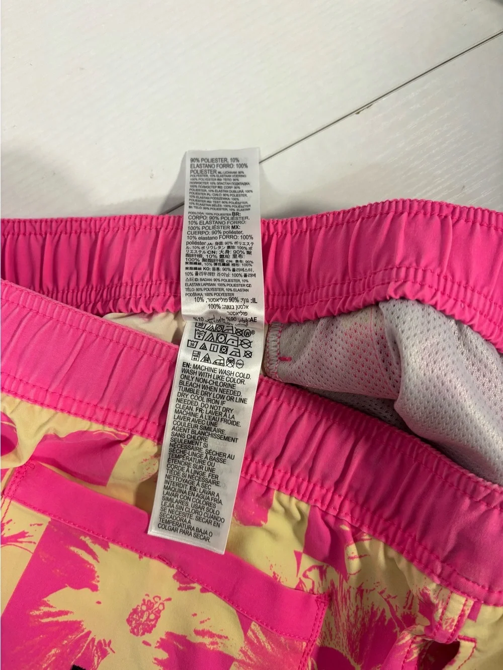 Billabong Pink Yellow Hibiscus Floral Board Shorts Swim Trunks Size XL